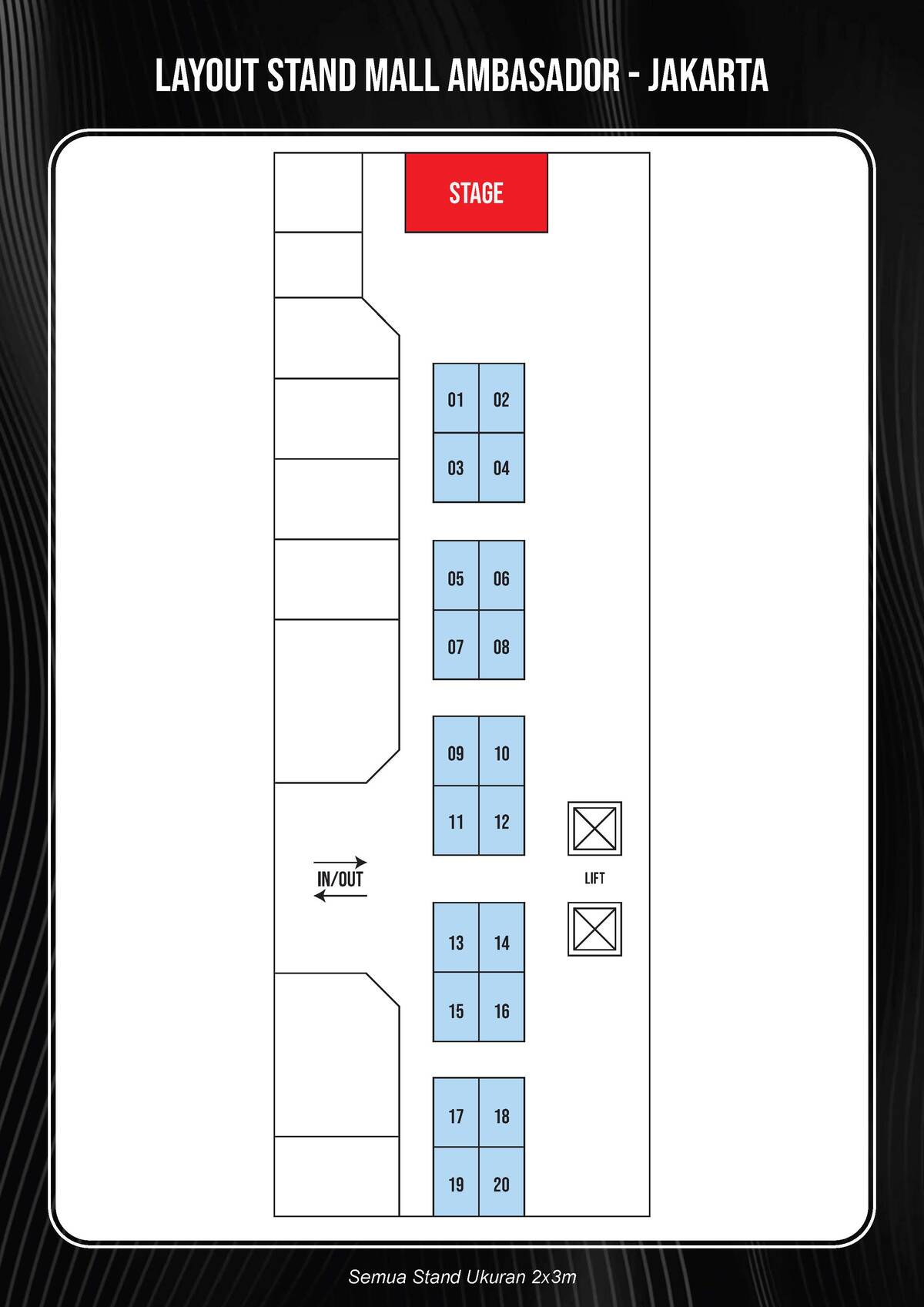 Floorplan Jakarta Kreatif Expo 2024 Jakarta 61